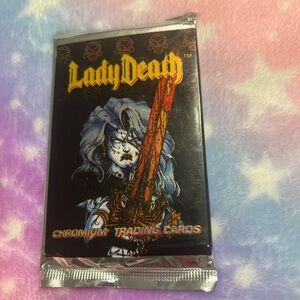 Chaos Lady Death Comics Chromium Trading Cards -1 Sealed Pack 1994 Brian Pulido